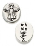Engel-Münze 'ich bin bei Dir' mit Geschenkox