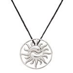YinYang-Sonne Anhänger mit Kordel YinYang-Sonne Anhänger mit Kordel